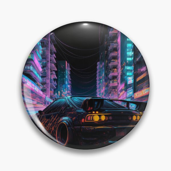 Item preview, JDM Japanese Car Tokyo Midnight Cyberpunk Night Scene  designed and sold by Jozzabazza.
