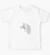 Transzendierendes Holographic Unicorn Kinder T-Shirt