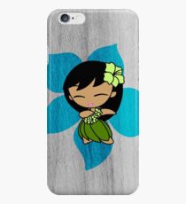 Aloha Honeys Hawaiian Hibiscus Hula Girl - Turquoise iPhone 6 Case