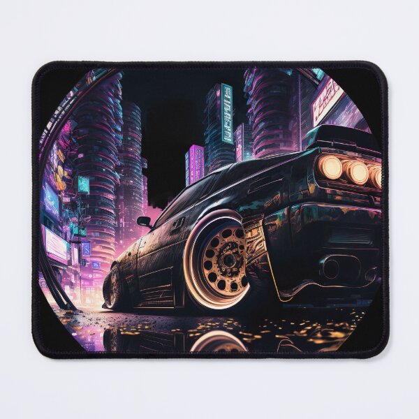 Item preview, JDM Japanese Car Tokyo Midnight Cyberpunk Night Scene designed and sold by Jozzabazza.