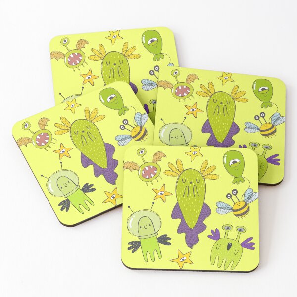 Item preview, Cute Group of Flying Monsters designed and sold by KOTOdesign.
