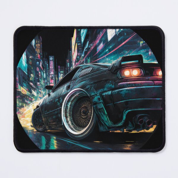 Item preview, JDM Japanese Car Tokyo Midnight Cyberpunk Night Scene designed and sold by Jozzabazza.