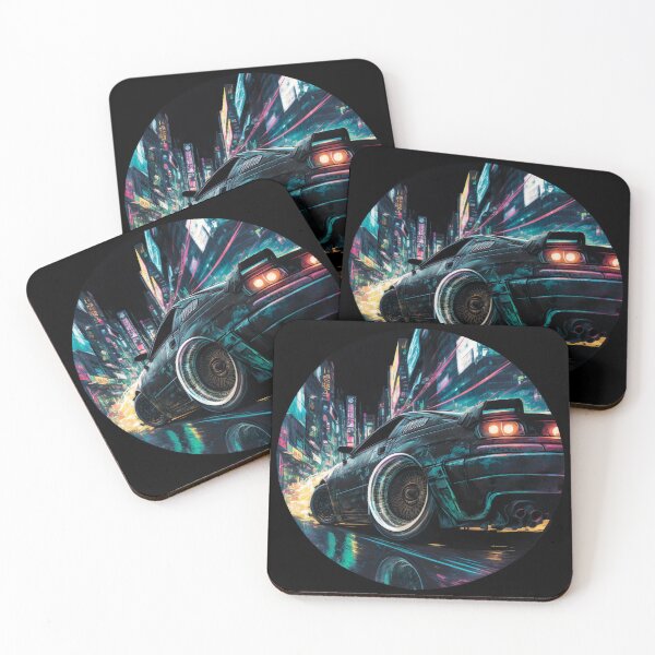Item preview, JDM Japanese Car Tokyo Midnight Cyberpunk Night Scene  designed and sold by Jozzabazza.