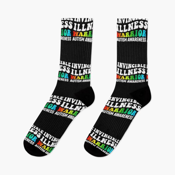 Item preview, Autism Awareness Quote: Invisible Illness Warrior designed and sold by AMINE  ★★★★★.