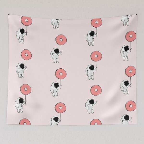 Item preview, spaceman hold donut designed and sold by arwaIB.