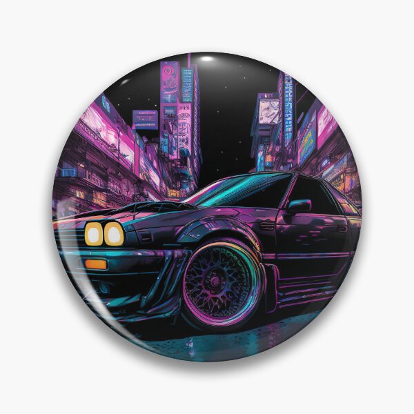Item preview, JDM Japanese Car Tokyo Midnight Cyberpunk Night Scene  designed and sold by Jozzabazza.