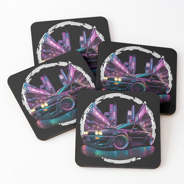 Item preview, JDM Japanese Car Tokyo Midnight Cyberpunk Night Scene  designed and sold by Jozzabazza.