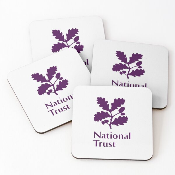 Item preview, NATIONAL TRUST oak leaf acorn PURPLE logo  designed and sold by queensmoothy.