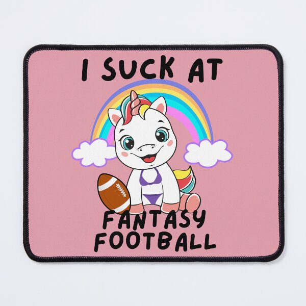 Item preview, I Suck at Fantasy Football Bikini Unicorn Rainbow Loser designed and sold by MacAndMoose.