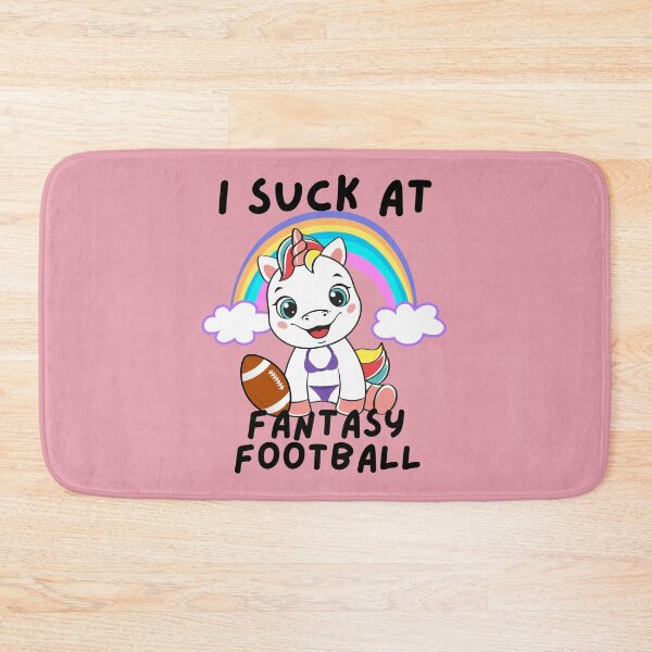 Item preview, I Suck at Fantasy Football Bikini Unicorn Rainbow Loser designed and sold by MacAndMoose.