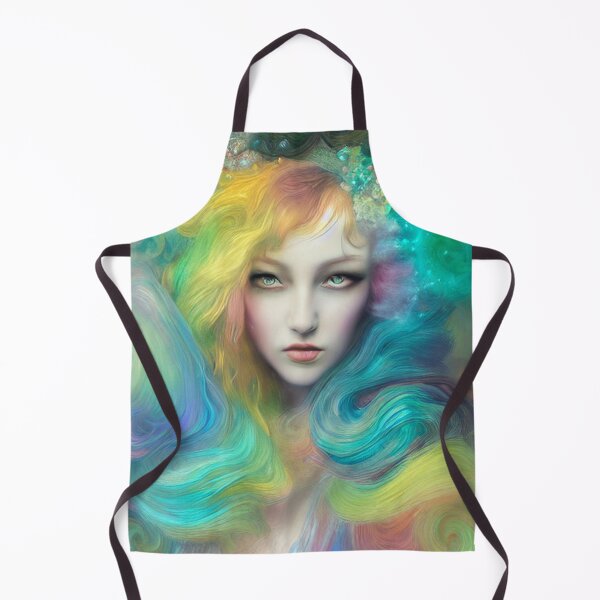 Item preview, Dreamlike art colorful smoke morphing into beautiful woman, rainbow, pastel designed and sold by ValleyDream.