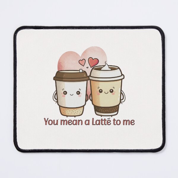 Item preview, Cute Valentine Coffee Cup Couple designed and sold by HappyLifeCreate.