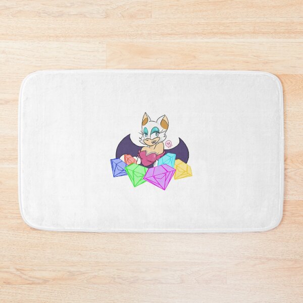 Rouge the bat B Bath Mat by MartinUve