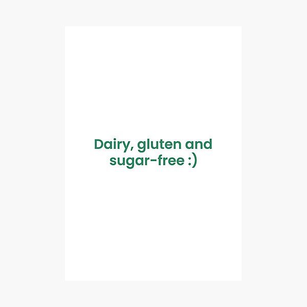 Artikelvorschau, Milch-, gluten- und zuckerfrei entworfen und verkauft von lettersbysid.