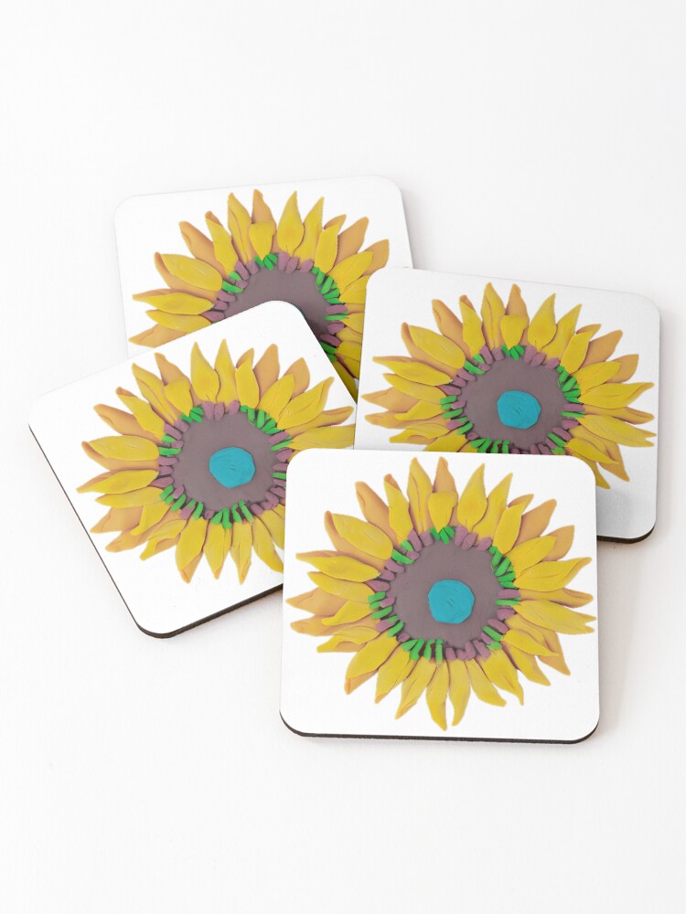 Posavasos (lote de 4) «Plastilina Girasol» de Icon-Fashion | Redbubble