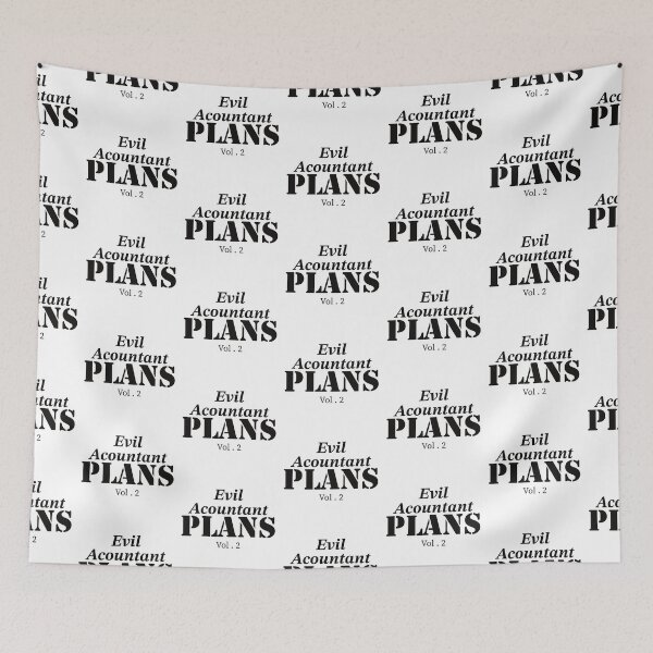Item preview, Evil Acountant Plans designed and sold by ArtBySymone.