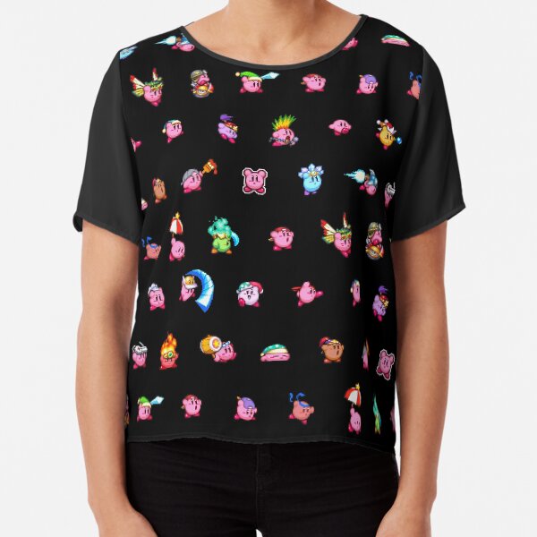 Kirby Pattern Chiffon Top