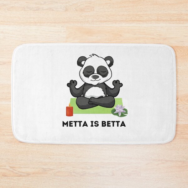 Item preview, Panda Gifts - Metta Is Betta Panda Meditating Meditation Design designed and sold by WUOdesigns.