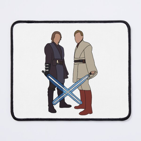 Vista previa del artículo con la obra «Anakin y Obi-Wan», diseñado y vendido por coolingsummers.