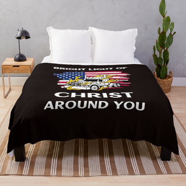 Artikelvorschau, American Trucker, Bright Light of Christ Around You WW entworfen und verkauft von TeamsterLife.