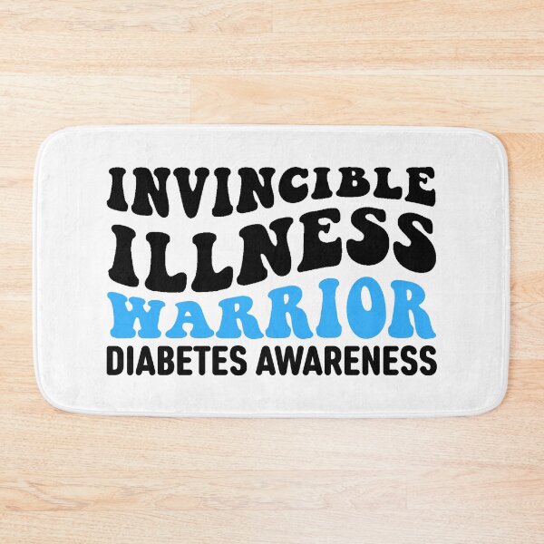 Artikelvorschau, Diabetes-Bewusstseins-Zitate: Invisible Illness Warrior entworfen und verkauft von AMINE  ★★★★★.