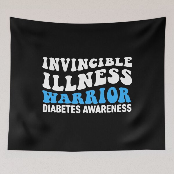 Artikelvorschau, Diabetes-Bewusstseins-Zitate: Invisible Illness Warrior entworfen und verkauft von AMINE ★★★★★.