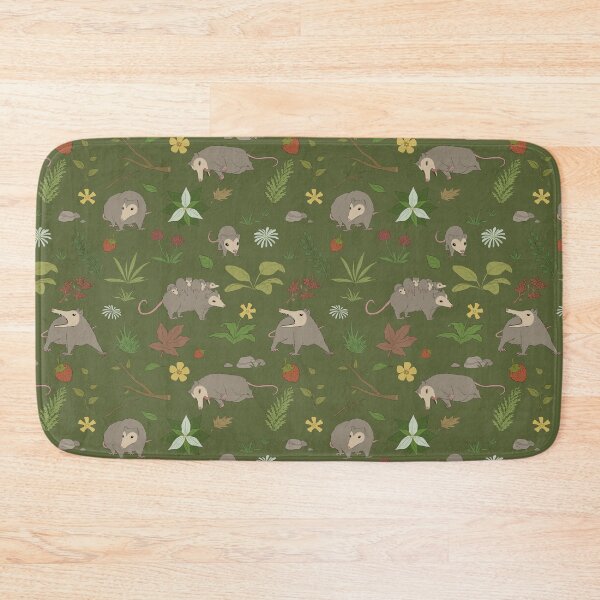 Item preview, Possums in a Berry Field Pattern designed and sold by PaperRain.