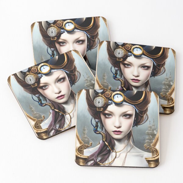 Item preview, Augusta Steampunk Girl Portrait  designed and sold by Kamiri.