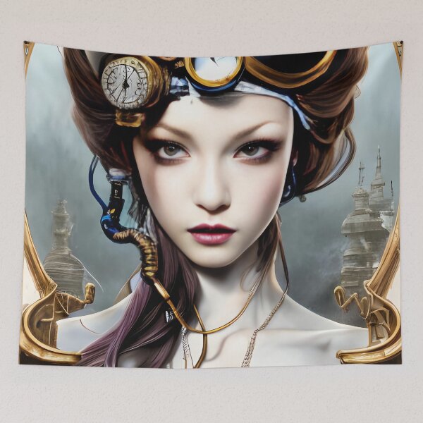 Item preview, Augusta Steampunk Girl Portrait  designed and sold by Kamiri.