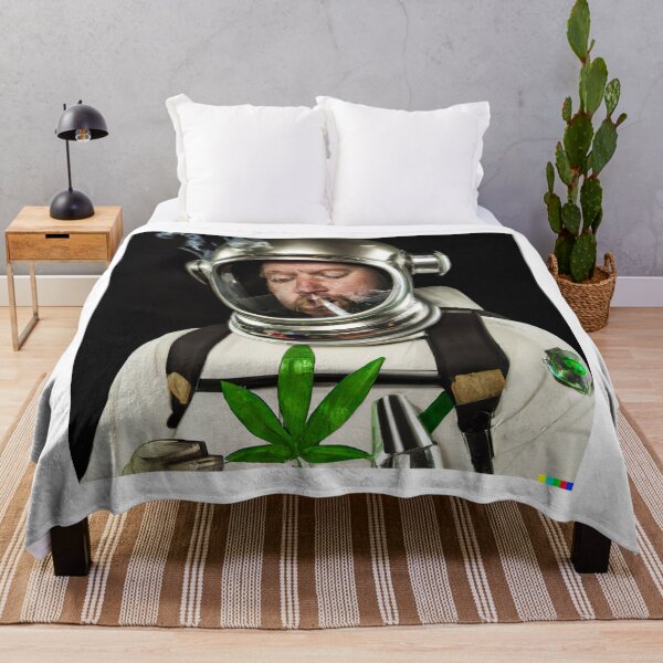 Item preview, Astronaut Smoking Pot In His Helmet- Getting High Space Flight designed and sold by AlanPhotoArt.