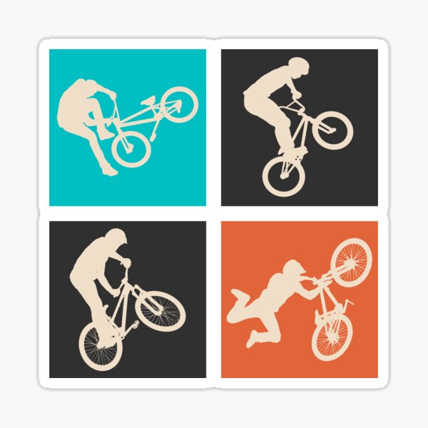 "Cool bmx logo" Sticker for Sale by Lieblingscoach Redbubble