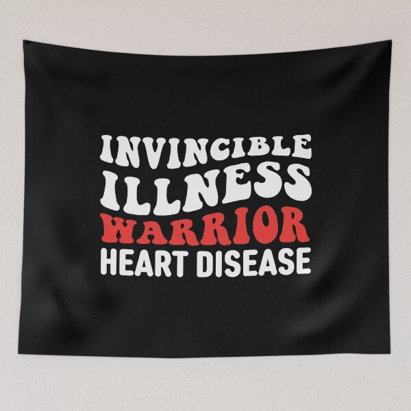 Item preview, Heart Disease Awareness Quotes: Invisible Illness Warrior designed and sold by AMINE  ★★★★★.