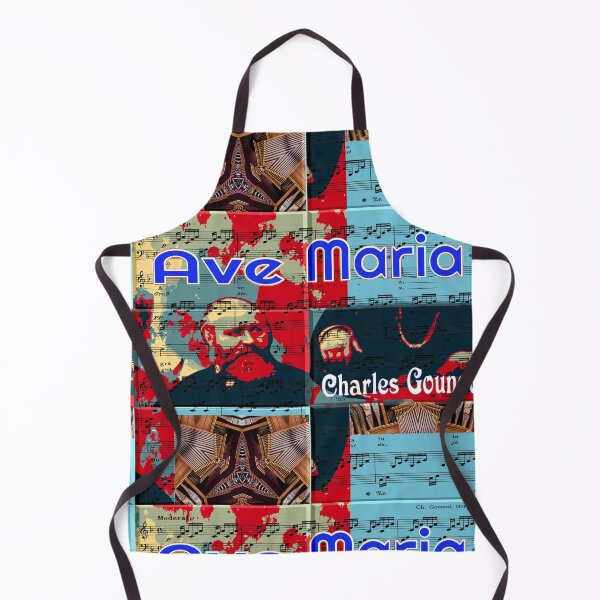 Item preview, ATTRACTIVE PORTRAIT OF CHARLES GOUNOD - MUSICIAN COMPOSER - ABSTRACT ORGAN ON MUSICAL SCORE - FAMOUS ARIA AVE MARIA - FUNNY MUSIC SCORE AVE MARIA PATCHWORK PATTERN - GREAT GIFT FOR ORGANIST designed and sold by Ralek.