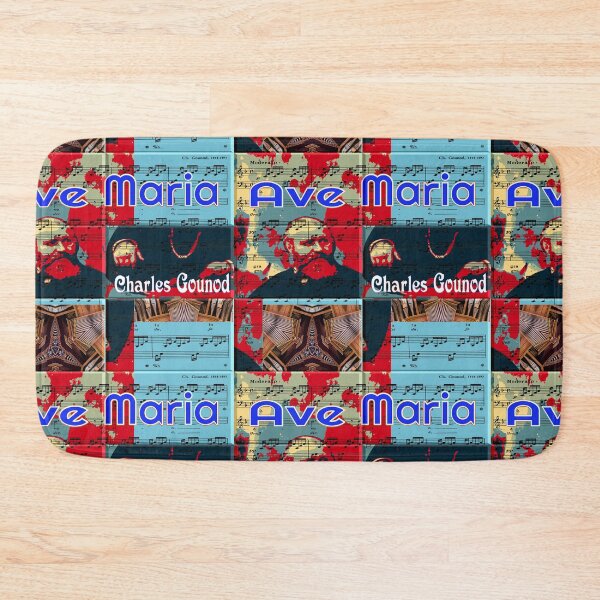 Item preview, ATTRACTIVE PORTRAIT OF CHARLES GOUNOD - MUSICIAN COMPOSER - ABSTRACT ORGAN ON MUSICAL SCORE - FAMOUS ARIA AVE MARIA - FUNNY MUSIC SCORE AVE MARIA PATCHWORK PATTERN - GREAT GIFT FOR ORGANIST designed and sold by Ralek.