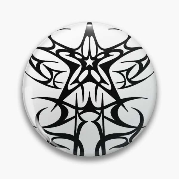 Item preview, Cyber sigilism star tattoo design designed and sold by guacnnroll.