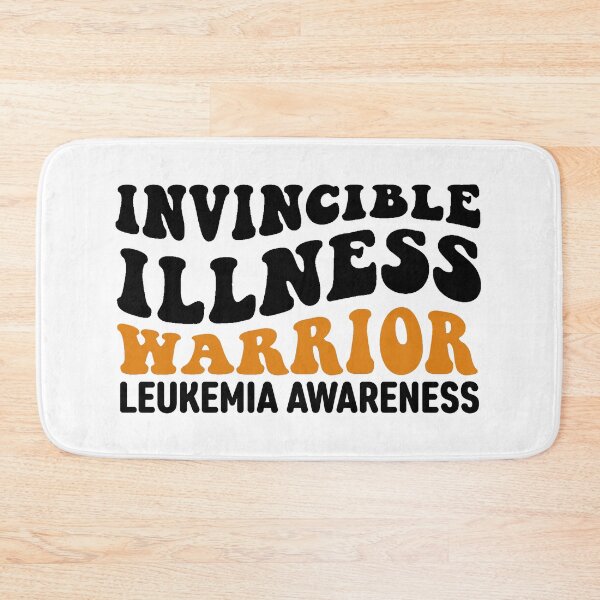 Item preview, Leukemia Quotes: Invisible Illness Warrior designed and sold by AMINE  ★★★★★.