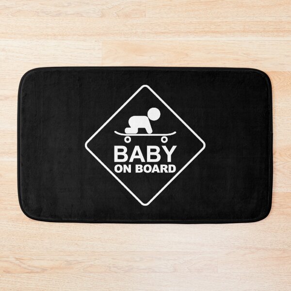 Item preview, Baby On Board - Skater Baby Sign - White designed and sold by LongTunnel.