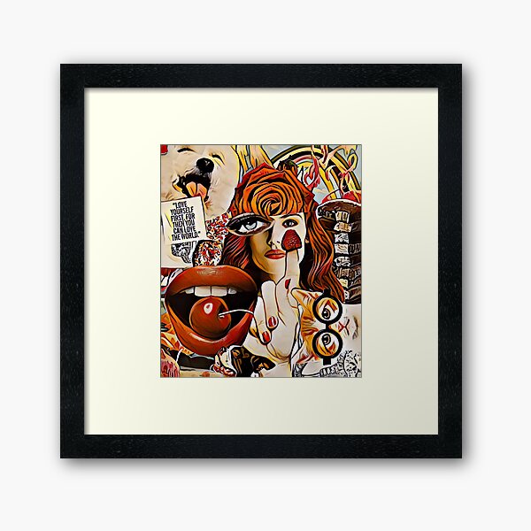 Cherry Lips Framed Art Print