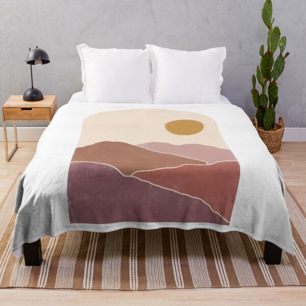 Item preview, Boho Style mountain Scene, Line Art, geometric, Mountain art designed and sold by niccdefilippis.