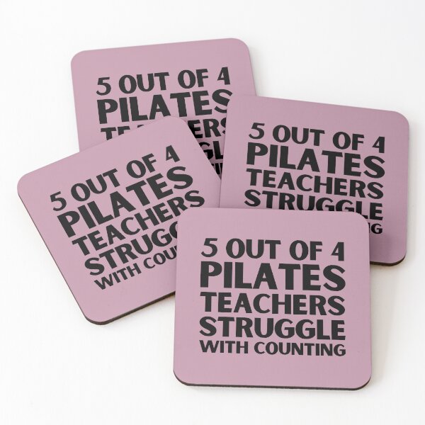 Item preview, 5 Out Of 4 Pilates Teachers Struggle With Counting designed and sold by Dope Trends ☑️.