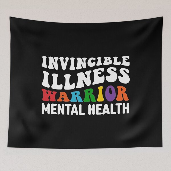 Item preview, Mental Health Quotes: Invisible Illness Warrior designed and sold by AMINE  ★★★★★.