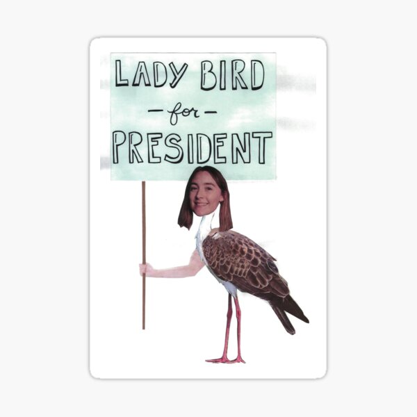 ladybird for president Sticker