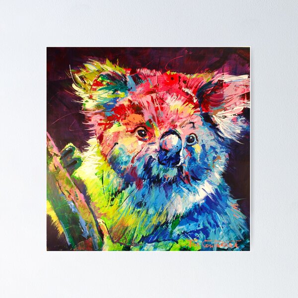 Cute painted koala Canvas Print for Sale by Ilze Lucero