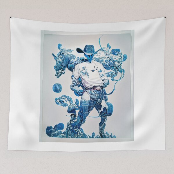 Item preview, Cowboy in Blue designed and sold by ethansmith2000.