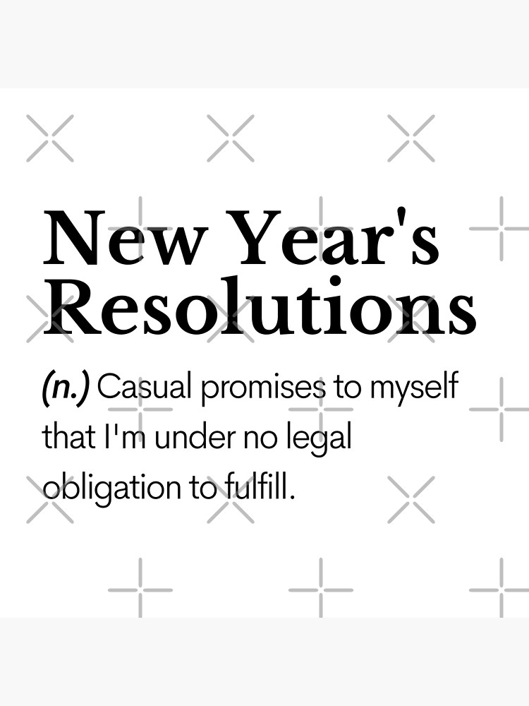 new-years-resolutions-definition-poster-for-sale-by-rayen025-redbubble