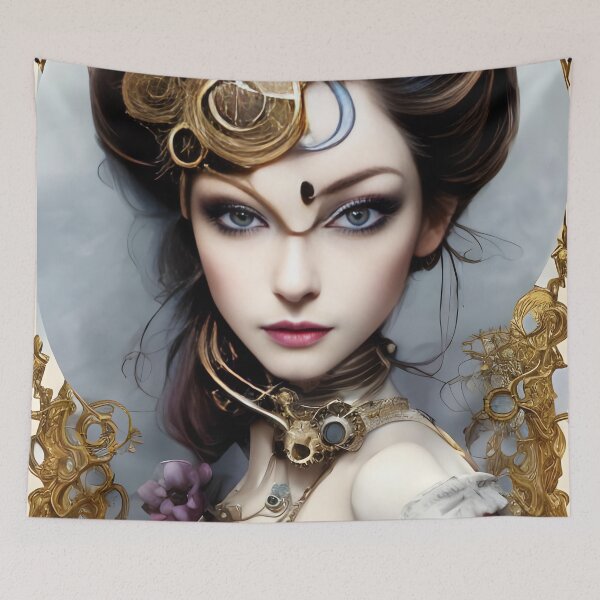 Item preview, Antigone Steampunk Girl Portrait  designed and sold by Kamiri.