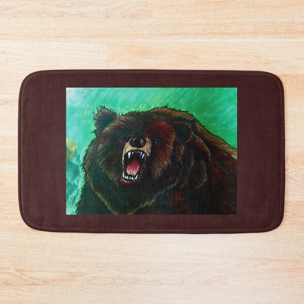 Item preview, angry Kodiak grizzly bear designed and sold by Serp76.