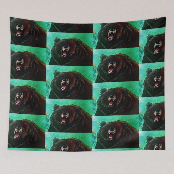 Item preview, angry Kodiak grizzly bear designed and sold by Serp76.