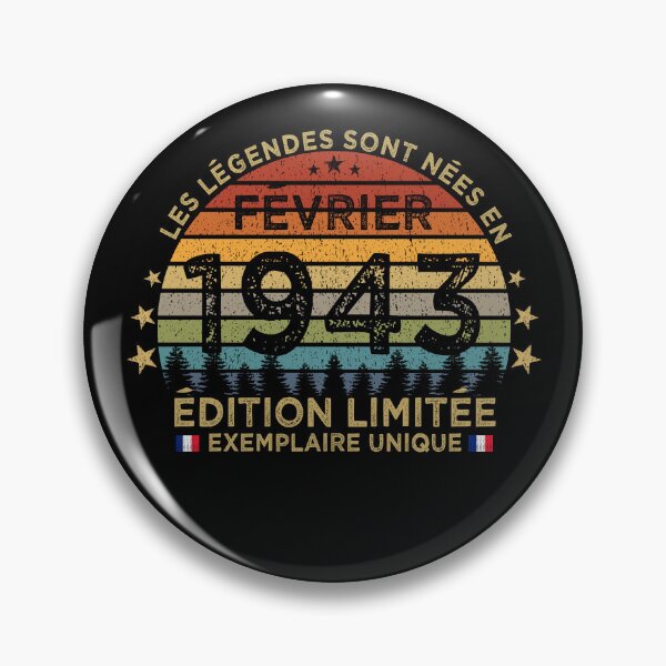 Item preview, Anniversaire 80 Ans Les Legendes Sont Nees en Février 1943 designed and sold by cssdru.