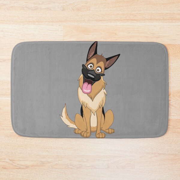 Item preview, German Shepherd Happy Puppy Emoji designed and sold by DesignVertex.